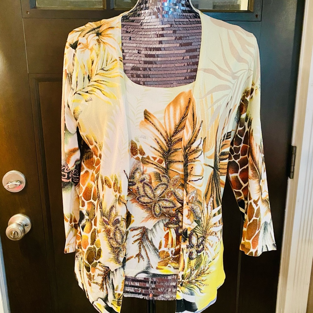alberto makali tank & cardigan XL bundle